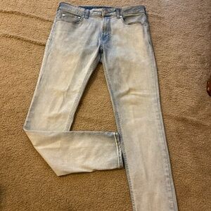 PacSun Men's Faded Blue Skinny Jeans